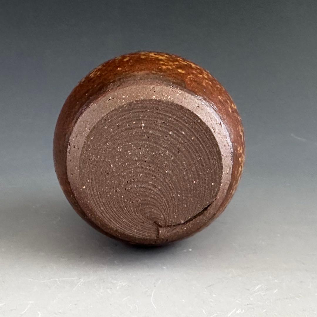 茶道具　志戸呂焼　肩付　茶入　濃茶器　鈴木良法　共箱　仕服付　茶事　稽古　陶芸