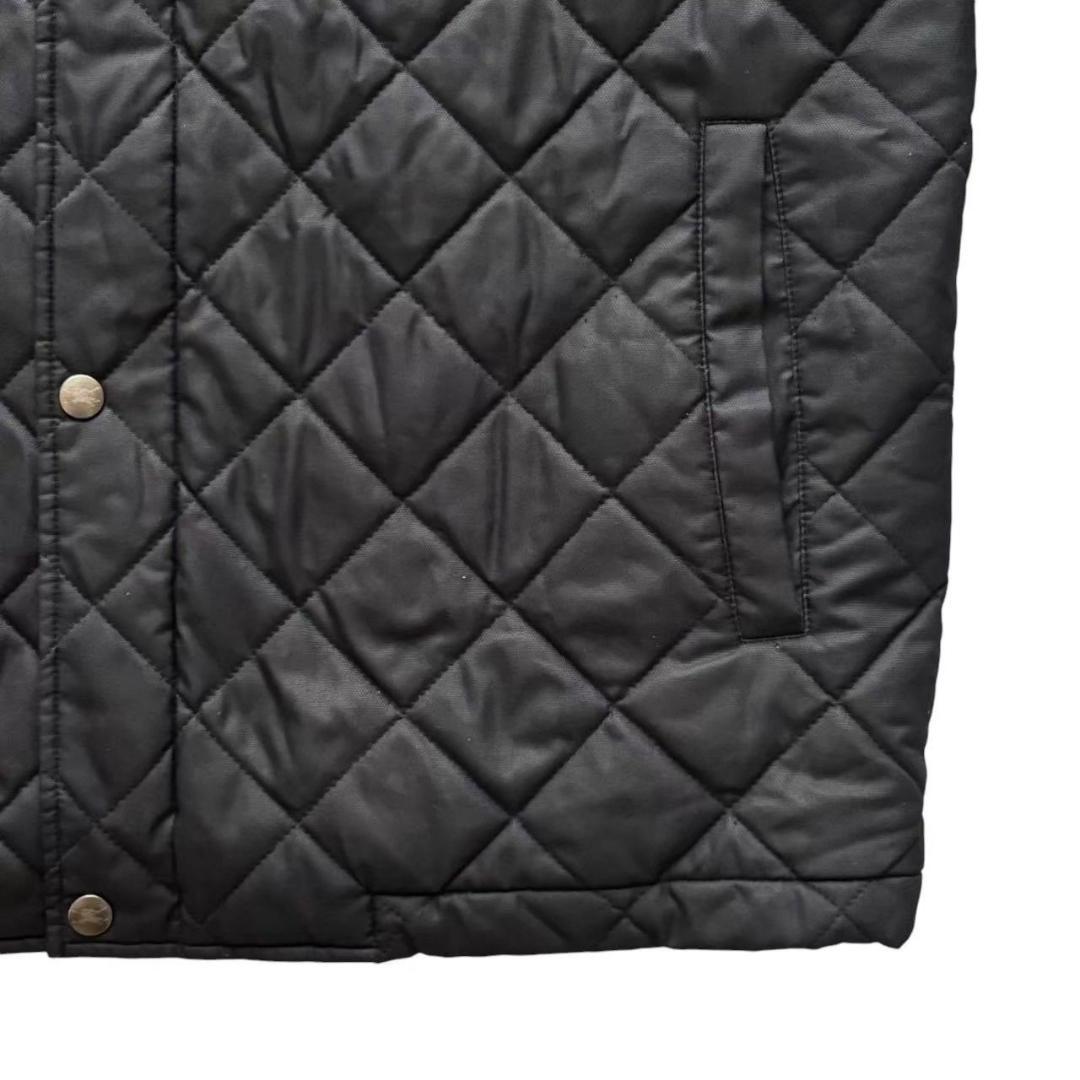BURBERRY バーバリーゴルフ キルティングジャケット 黒 ステンカラー
