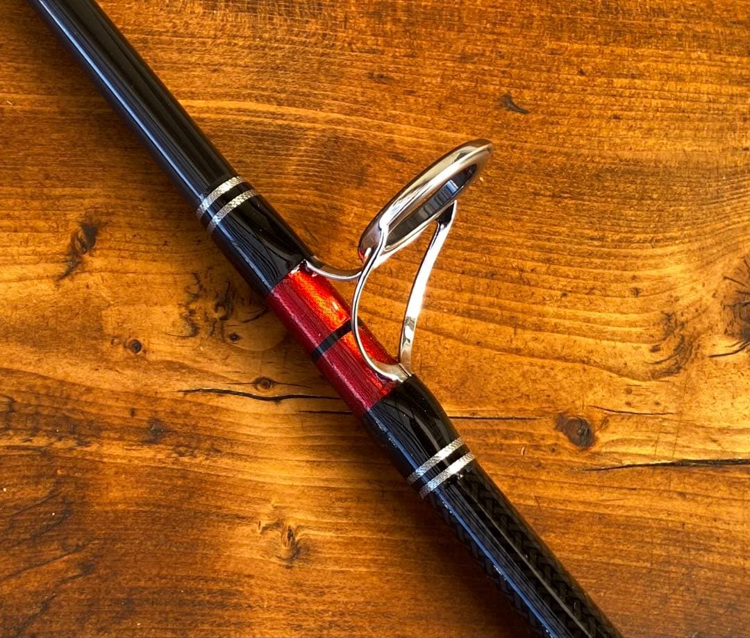 新品未使用　ジギングセット　船釣り　3ピースパックロッド　スロージギング　レッド