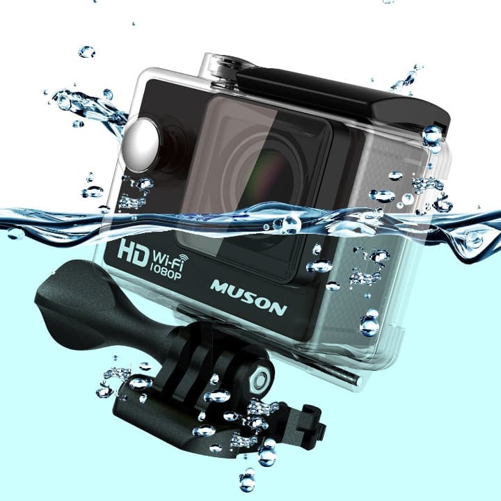 大人気 アクションカメラ 1080PフルHD 140度広角 防水 日本語取説付