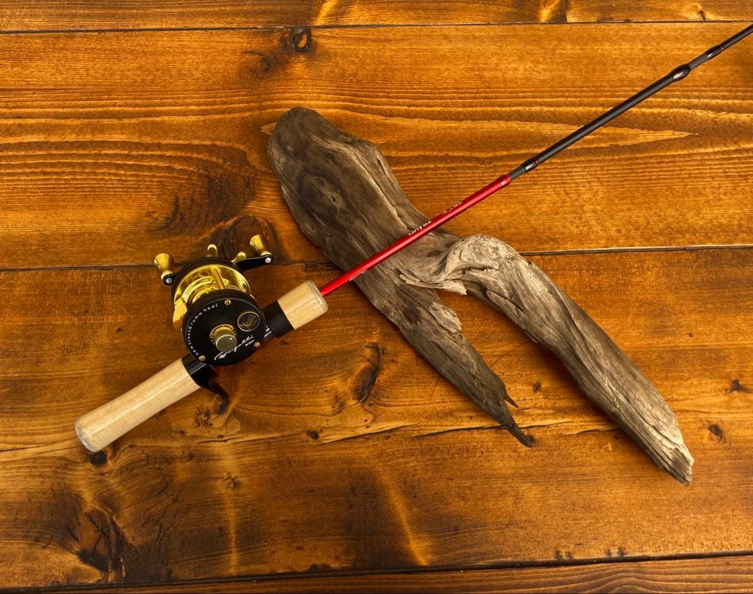 トラウトロッド　ウッド調　485UL 424UL ベイトロッド　パックロッド
