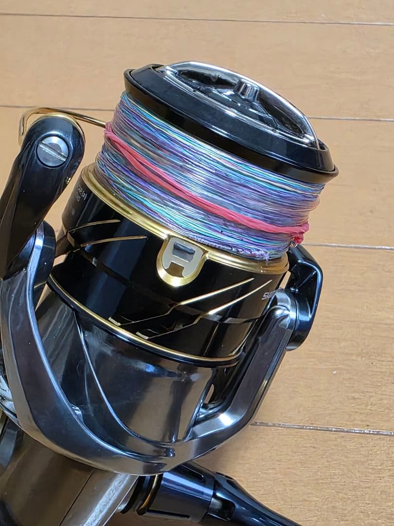 シマノ　16ヴァンキッシュ4000HG　夢屋アルミラウンド型ノブ　リールスタンド