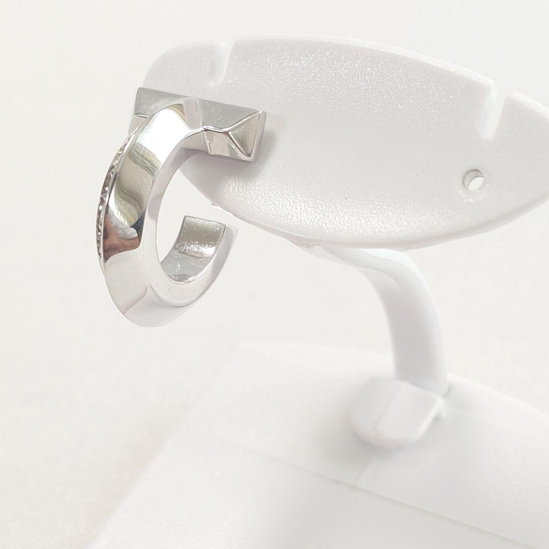 【美品】ティファニー K18WG T ワン フープ ピアス 片耳用 6625