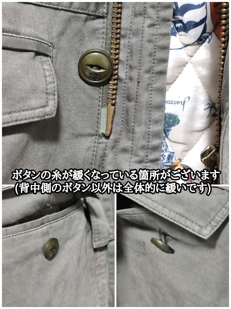 ネイバーフッド モッズコート ミリタリー ジャケット ラクーンファー 秋冬