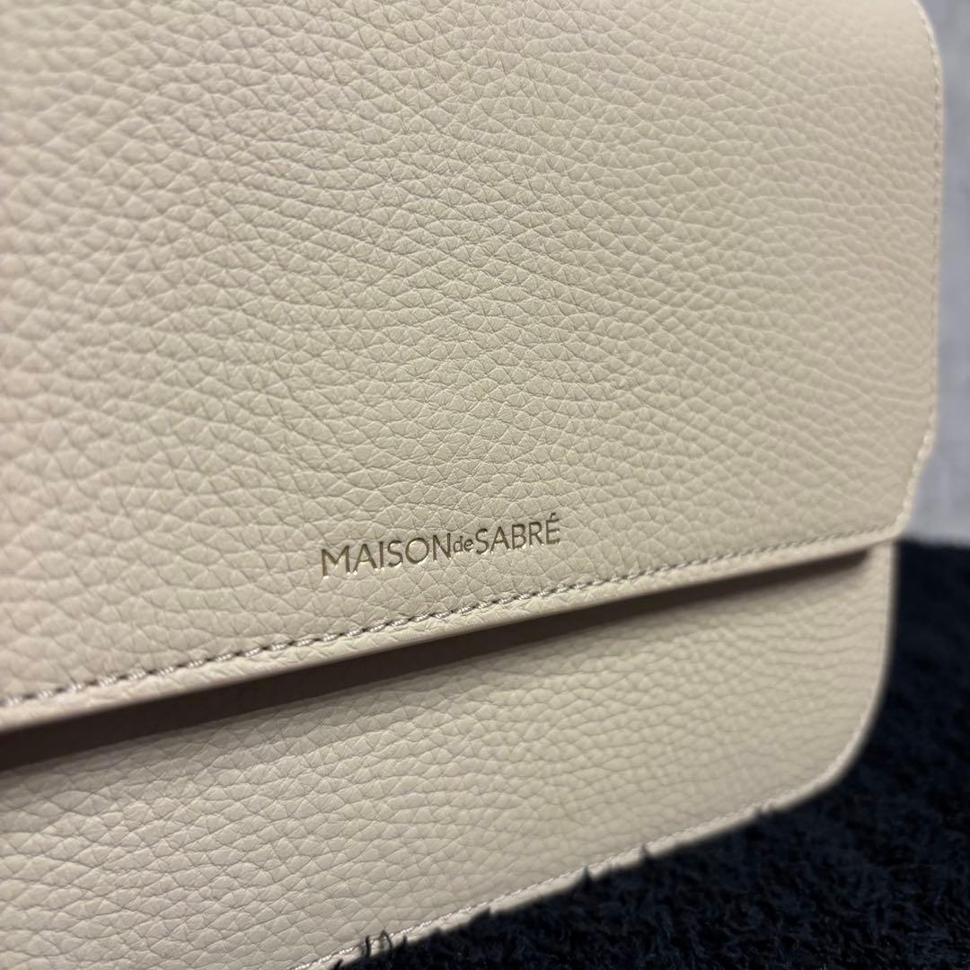 未使用級 MAISON de SABRÉ ショルダーバッグ ベージュ 2way