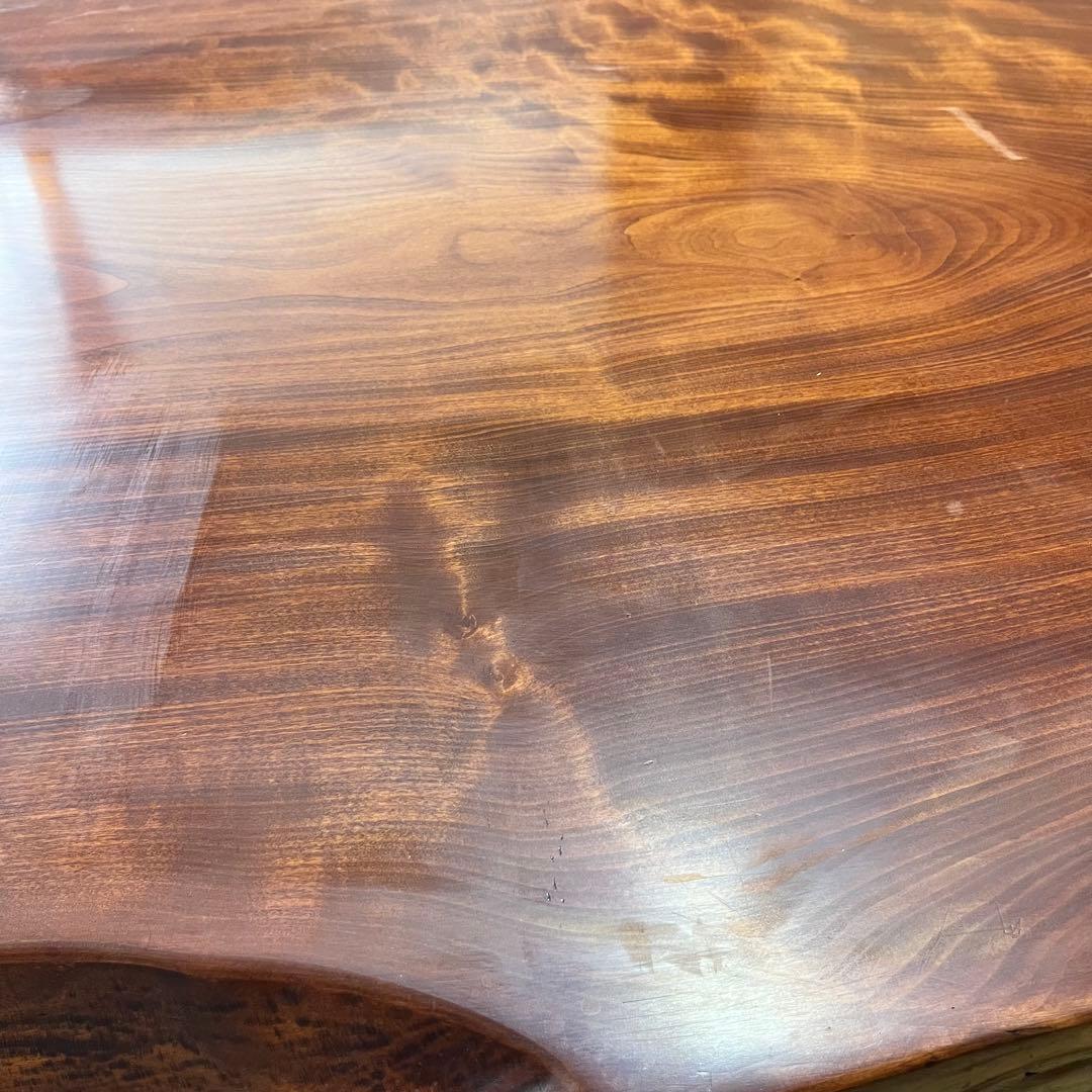 9/30まで！ 配送 設置費込み！ 天然木一枚板　座卓　ガラストップあり