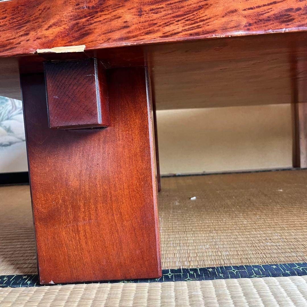 9/30まで！ 配送 設置費込み！ 天然木一枚板　座卓　ガラストップあり