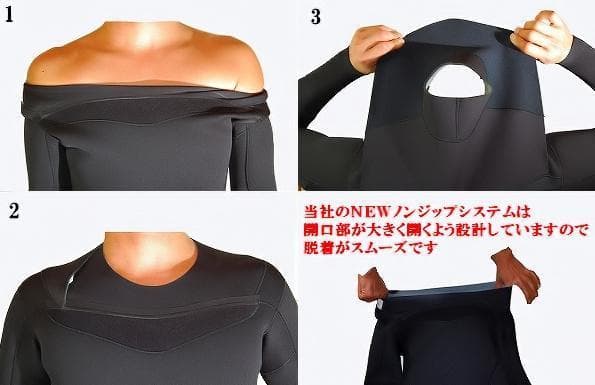 新品★５×３ｍｍセミドライ/ノンジップ【エアフレイム】サイズ選択　ウェットスーツ