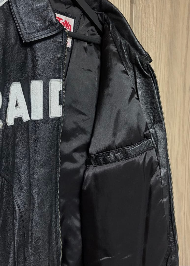 MONTANA TOONS レイダース RAIDERS レザージャケット L