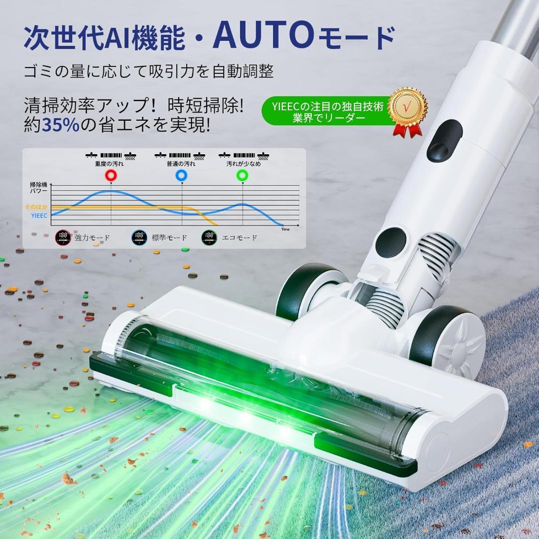 掃除機 コードレス 軽量 自立式 充電スタンド 85サイクロン コードレス掃除機