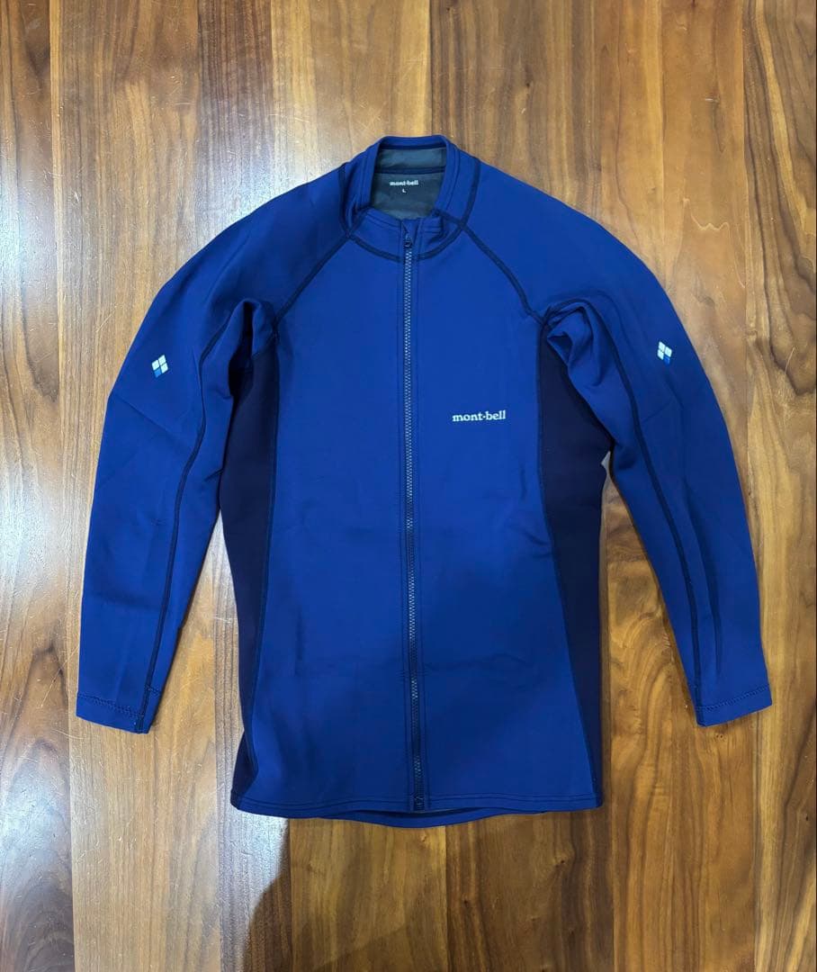 モンベル ライト クリマプレン フルジップシャツ Men's男性用 Lサイズ