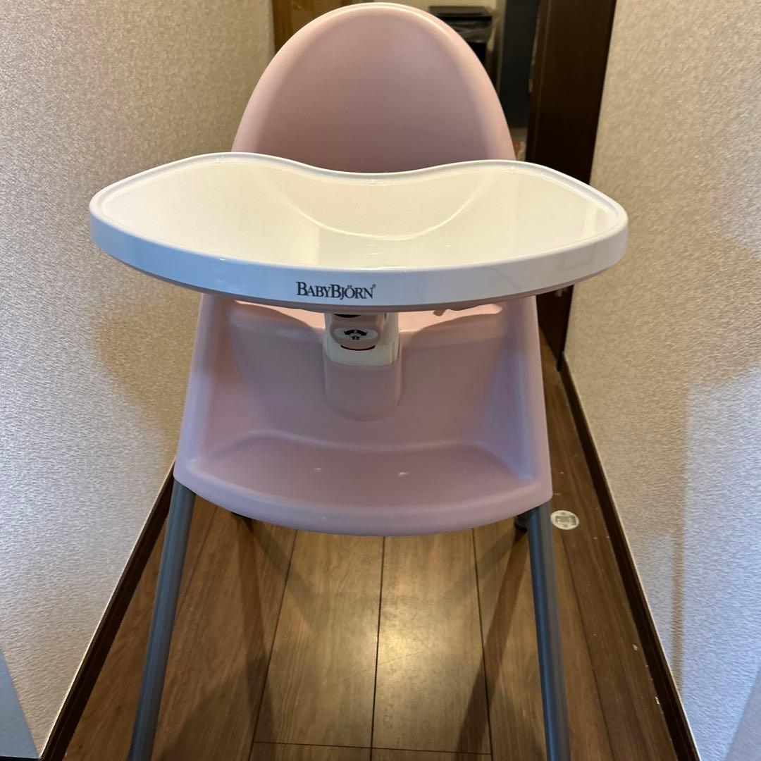 美品　激レアピンク　BABYBJÖRN 高椅子 ベビー