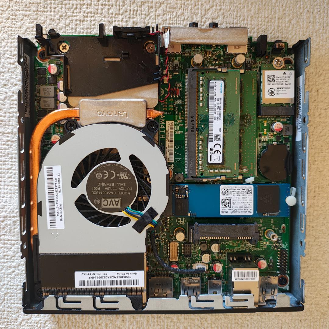 美品：ThinkCentre M715q/16GB/ssd256/hdd320