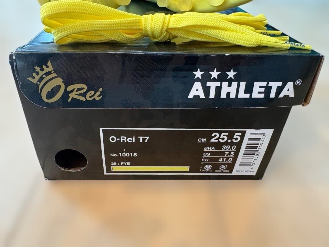 Dala　ATHLETA サッカースパイク イエロー　o-rei T7