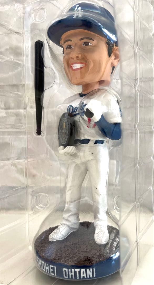 ★新品・未使用：世界に一つのレア逸品★大谷翔平2024MVPボブルヘッド粘土塗