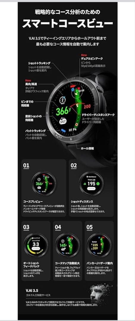 T11 Pro GPSボイスナビ ブラック　wristwatch型