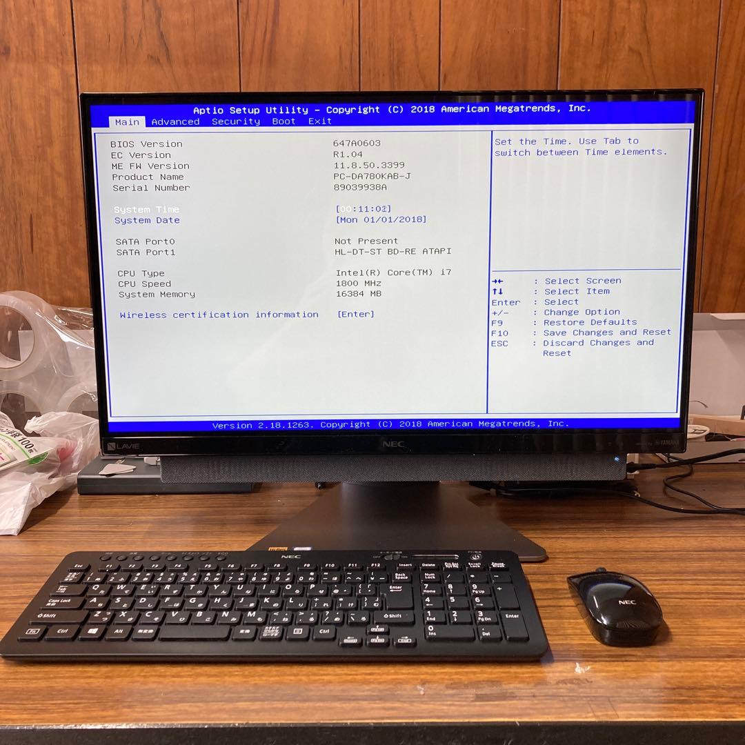 その他 NEC LAVIE Desk All-in-one DA780/KAB-J