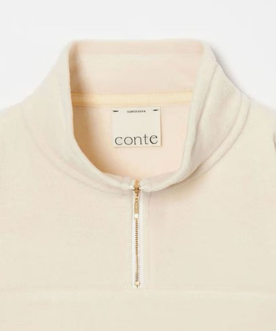 【新品未使用タグ付き】CONTE コンテ　ハーフジップ フリース トレーナー