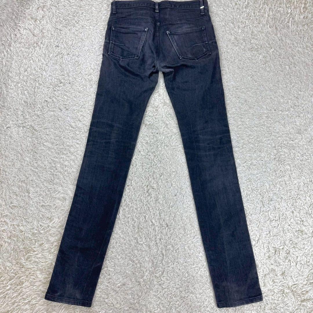 ディオールオム 10aw クリス期 ブラックデニムパンツ サイドライン 26