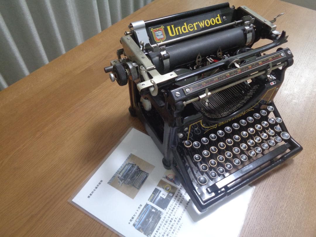 実働品　UNDERWOOD No.5 シカゴタイプライター　1930年製