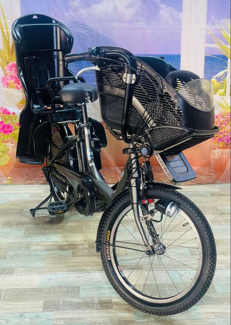 パスキス12AH⭐️人気モデル！ヤマハ子供乗せ電動アシスト自転車Y3276