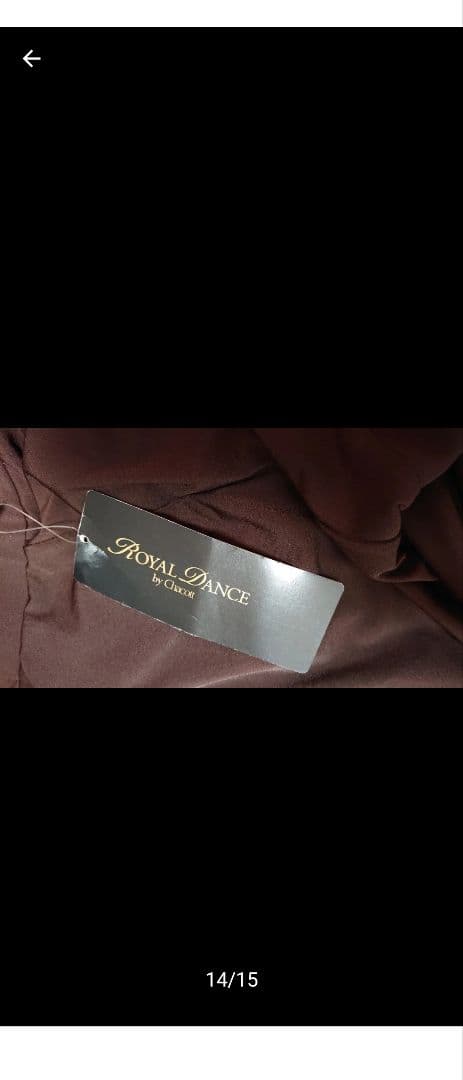 SALE☆チャコット　社交ダンス スカート 茶 シフォン 定価40700円