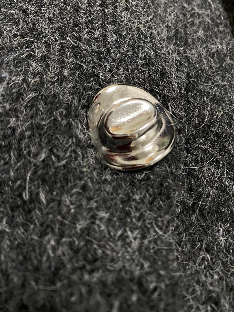 新品 ZARA ジャカードニットボタンカーディガン M