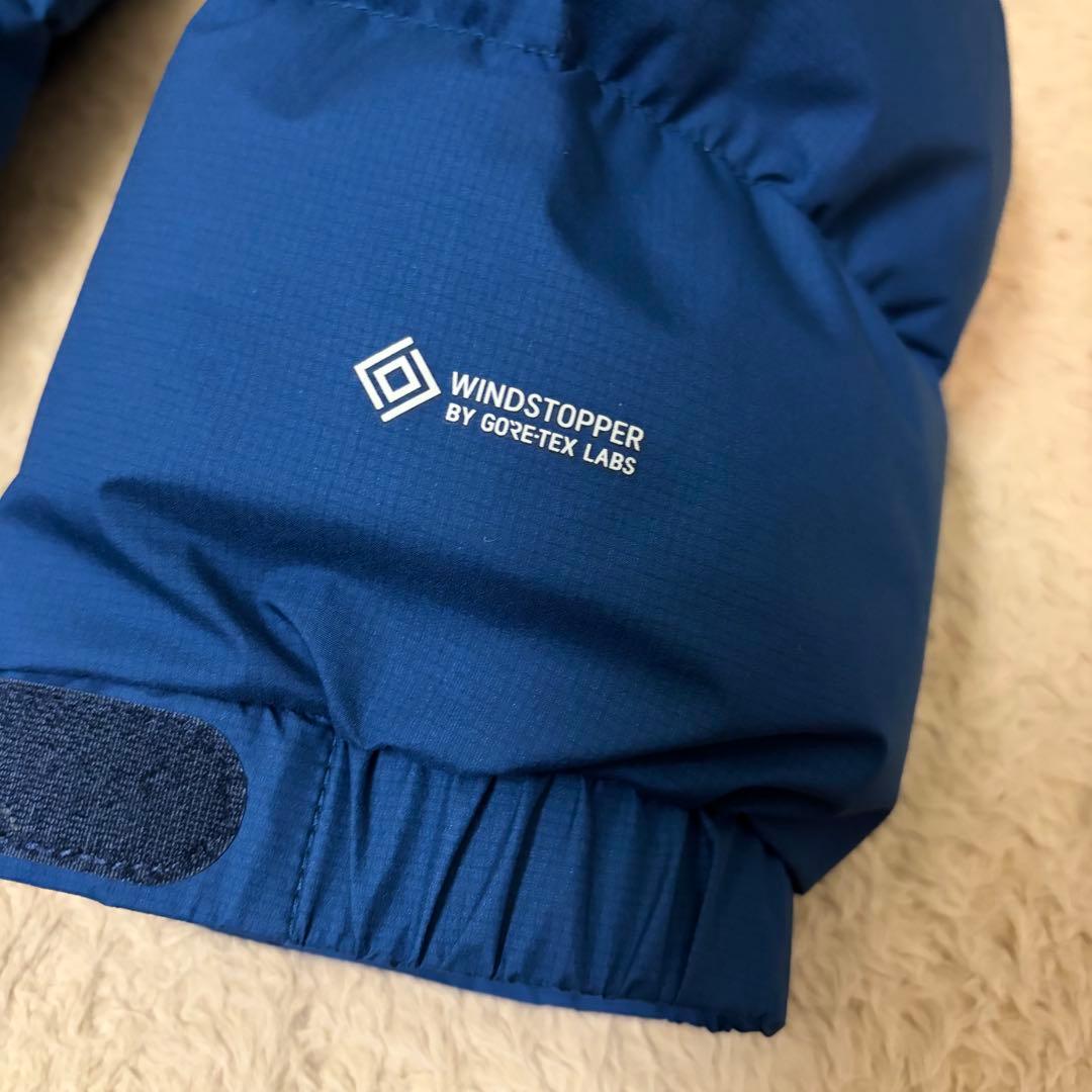 希少サイズ M-R mont-bell パーマフロストライトダウンパーカ 青