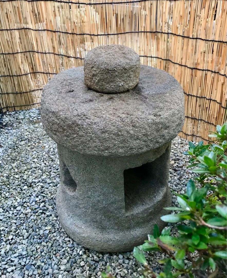 【茶庭石灯篭・坪庭灯篭・オブジェ・庭石】ガーデニング造園水石飾り石箱庭