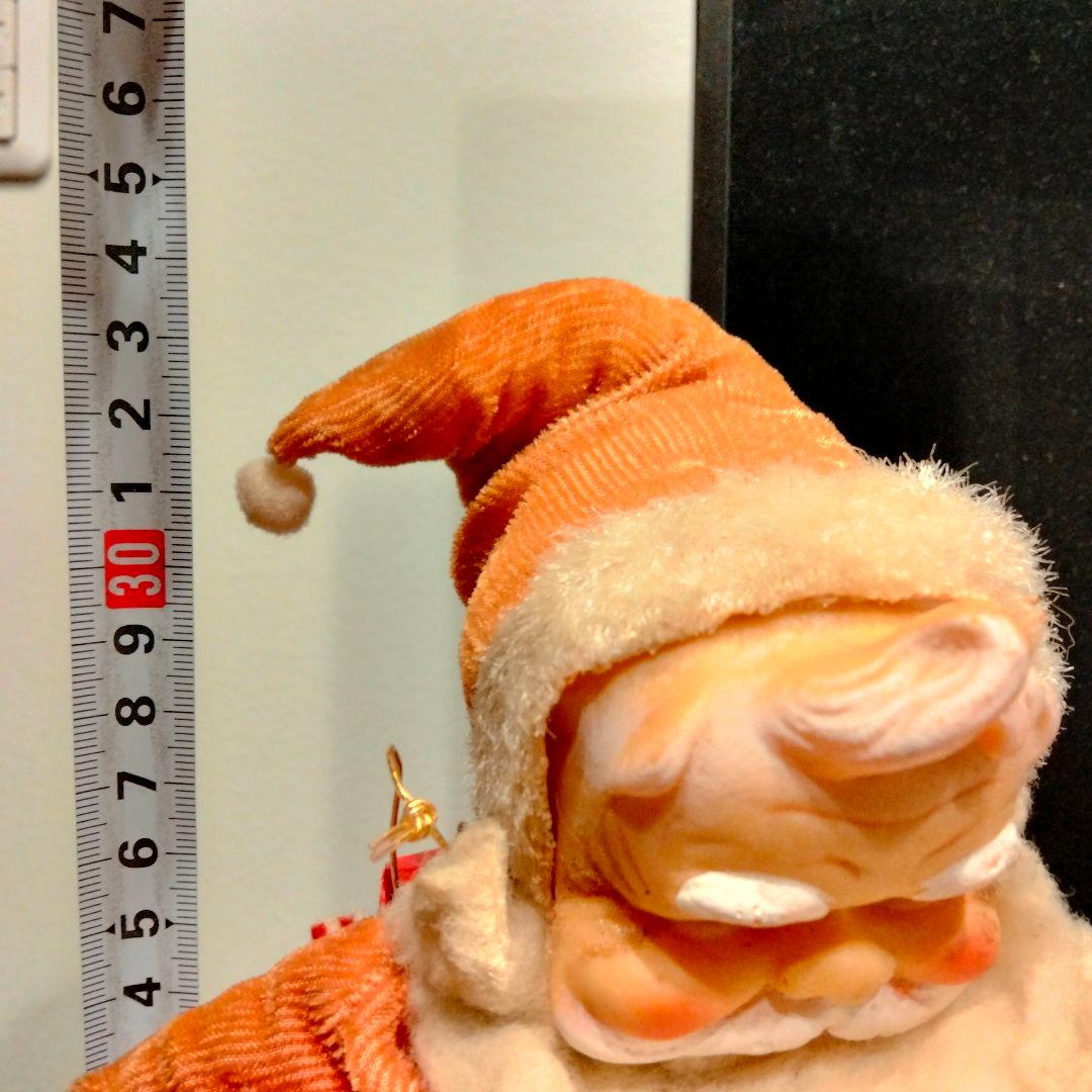 50s レア 大サイズ ビンテージ サンタクロースドール クリスマス シール