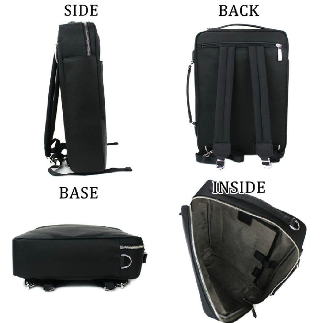 ペドリPELLE MORBIDA ビジネスリュック ネイビー