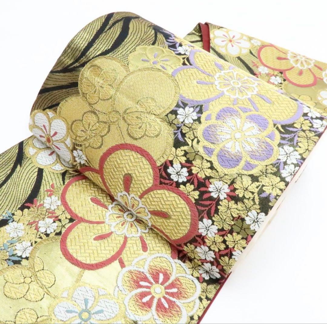 正絹 成人式 振袖用 袋帯 着物