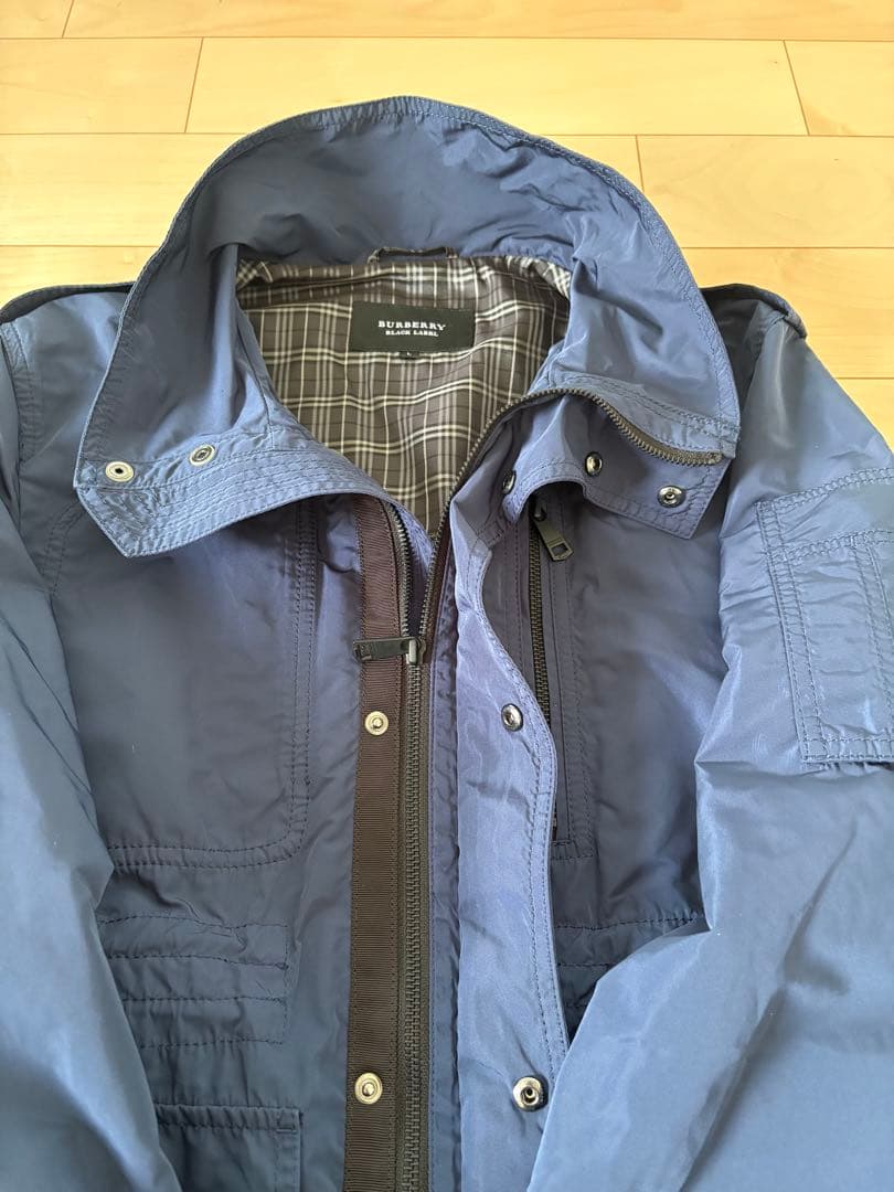 BURBERRY BLACK LABEL ネイビー ナイロンジャケット