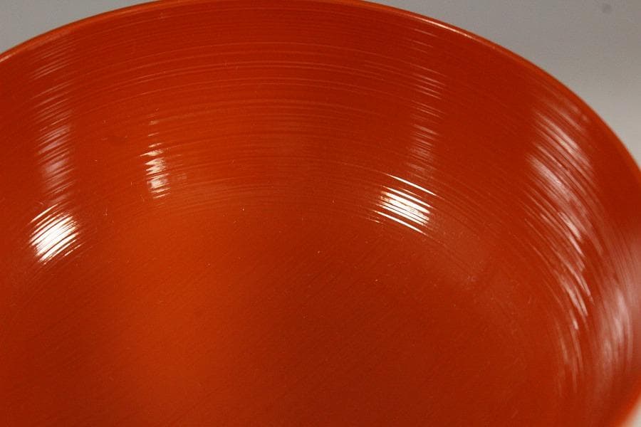 平安象彦製 朱塗刷毛目 蓋蒔絵 椀 十客 美品 共箱(K-A751)