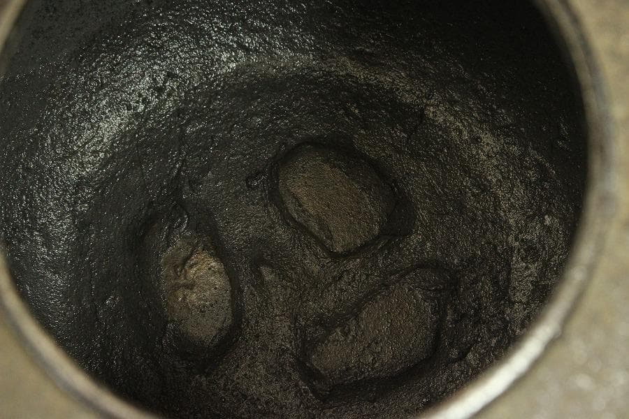 茶道具 鬼面風炉釜 平丸釜 環付 706