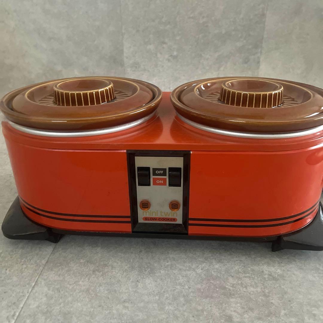 今西金属　 クロックポット　ミニツインクロック　スロークッカー　昭和レトロ家電