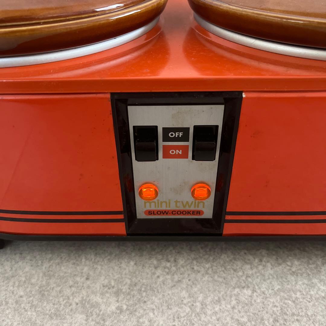 今西金属　 クロックポット　ミニツインクロック　スロークッカー　昭和レトロ家電