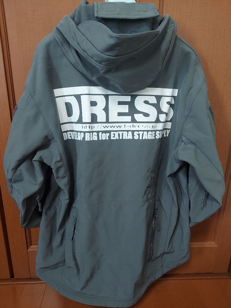 DRESS フード付きグレージャケット Mサイズ