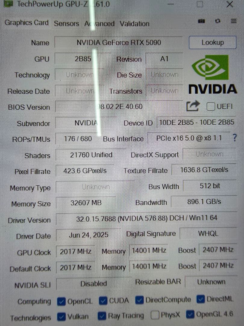 GeForce RTX 5090 32GB グラフィックボード