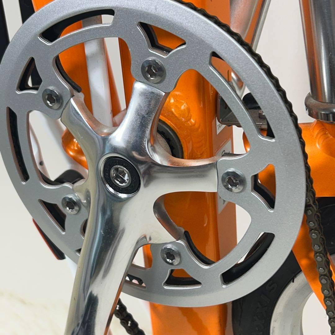 【極美品】CARRY ME　人気のオレンジ　8インチ　折り畳み自転車