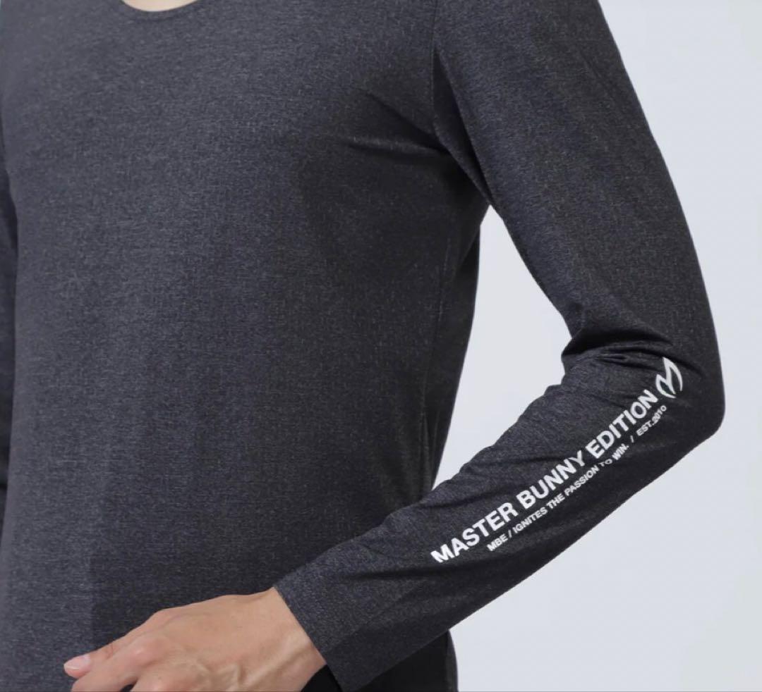 MASTERBUNNYEDITION ナイロンベア天竺長袖Uネックカットソー