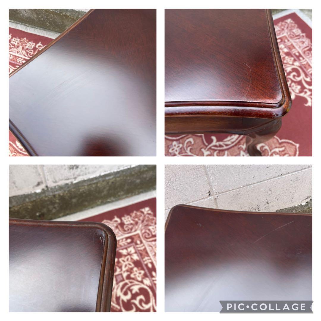 maruni マルニ家具◾️猫脚デザイン 木製サイドテーブル コーヒーテーブル