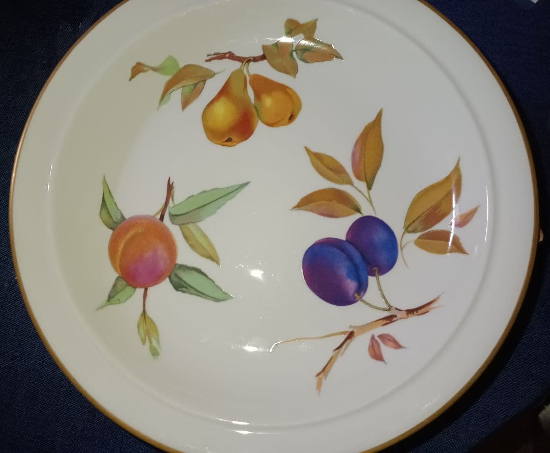 ロイヤルウースター　イヴシャムゴールド　(金淵)　5枚セット　スープ　シチュー皿