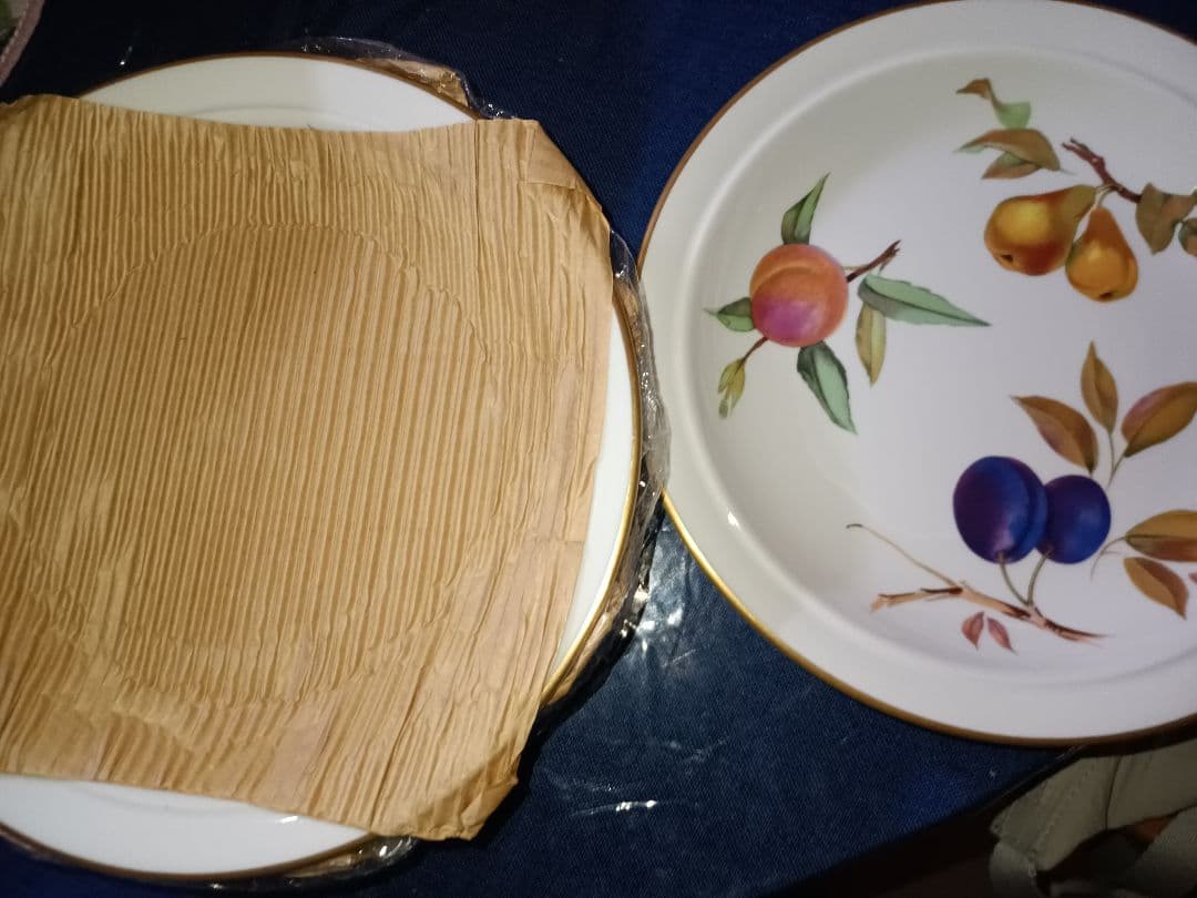 ロイヤルウースター　イヴシャムゴールド　(金淵)　5枚セット　スープ　シチュー皿