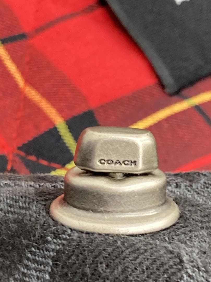 コーチ　シグネチャー ジャカード デニム ボニー コート 黒　170 / 98A