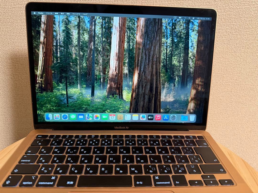 【美品】MacBook air ゴールド2020