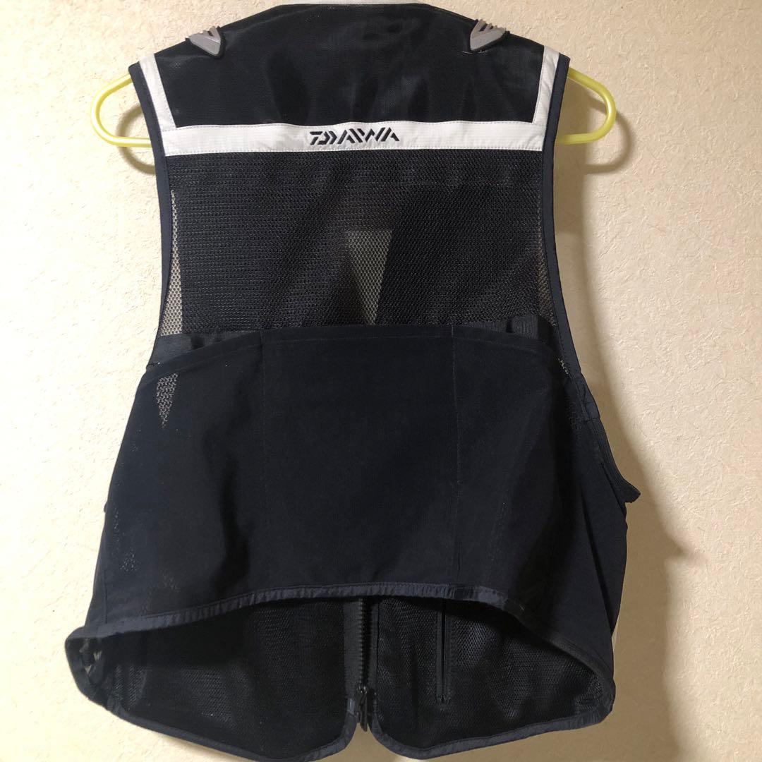 ダイワ鮎ベスト DV-2122 ライトグレー XL(LL)クールショートベスト