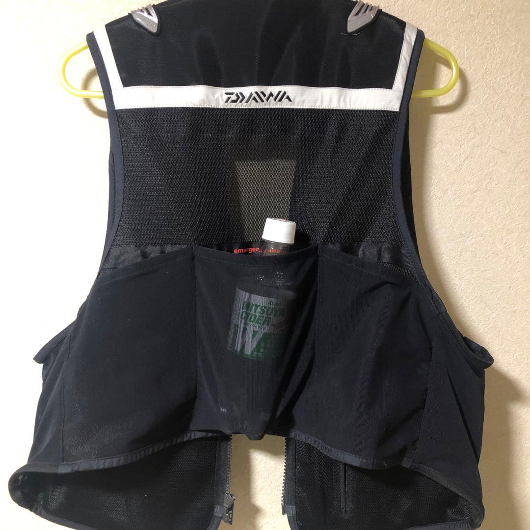 ダイワ鮎ベスト DV-2122 ライトグレー XL(LL)クールショートベスト