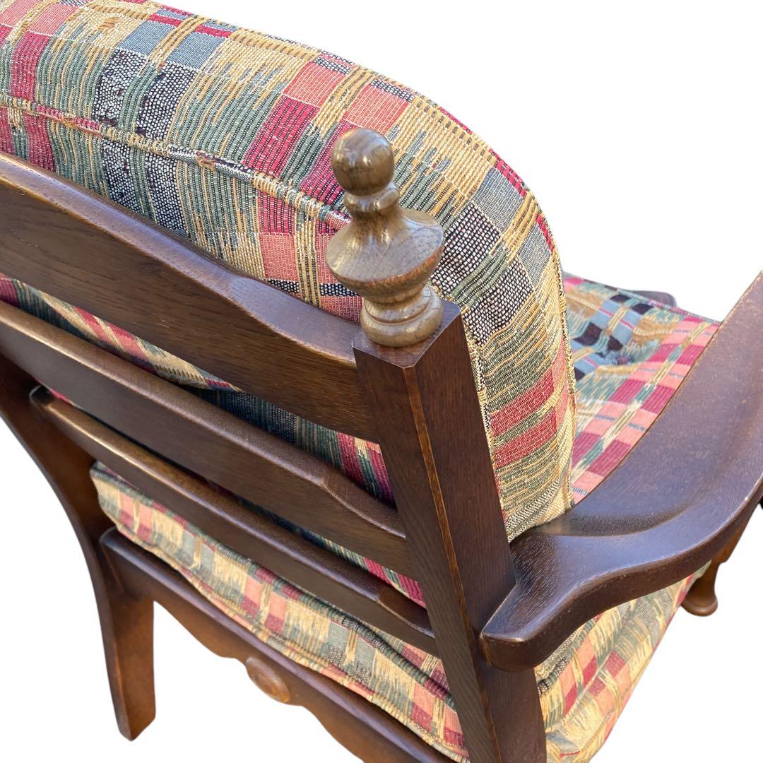 飛騨産業 キツツキ アンティーク シングルソファ　チェア　穂高　①