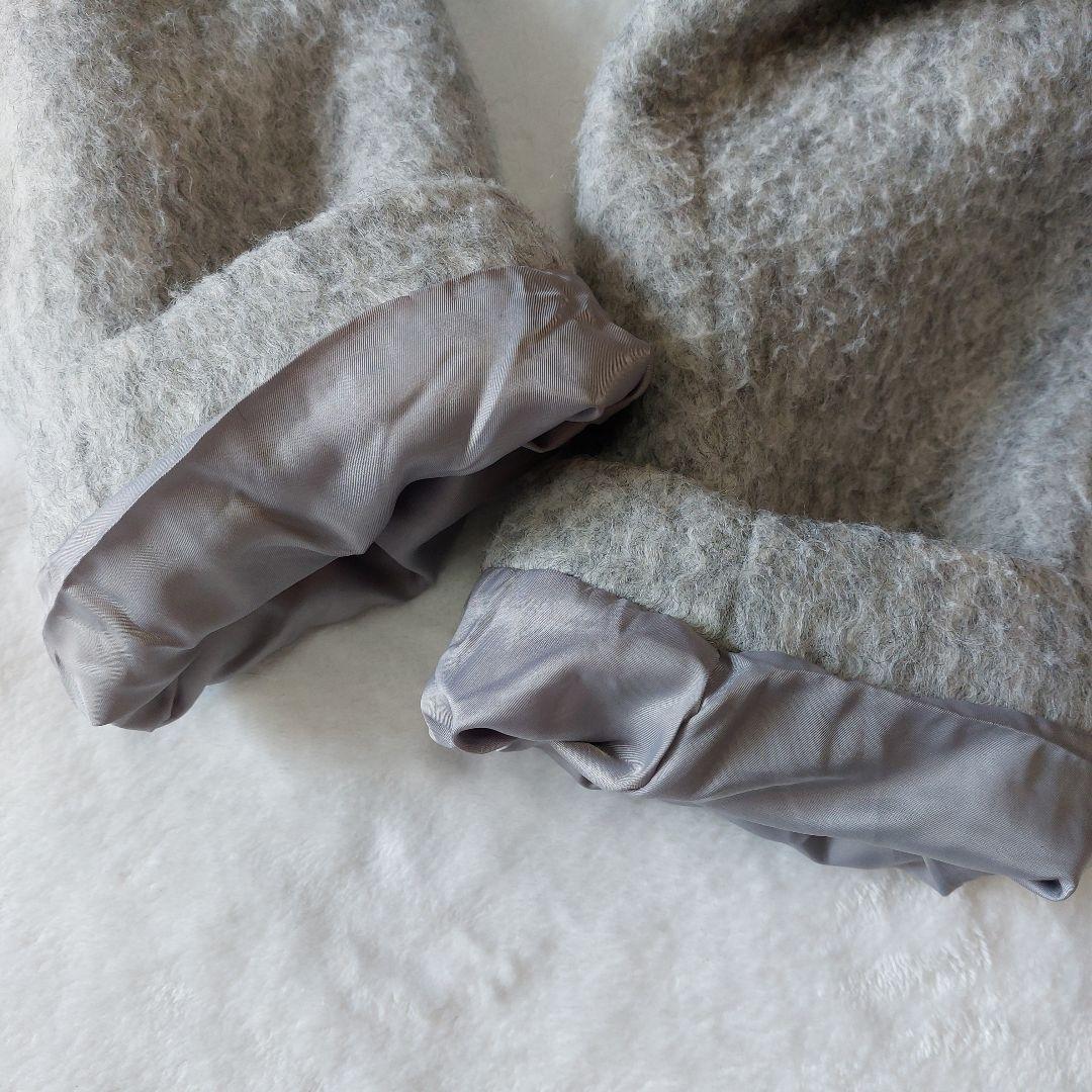 コラージュ ガリャルダガランテ シャギーコート ステンカラー スタンドネック